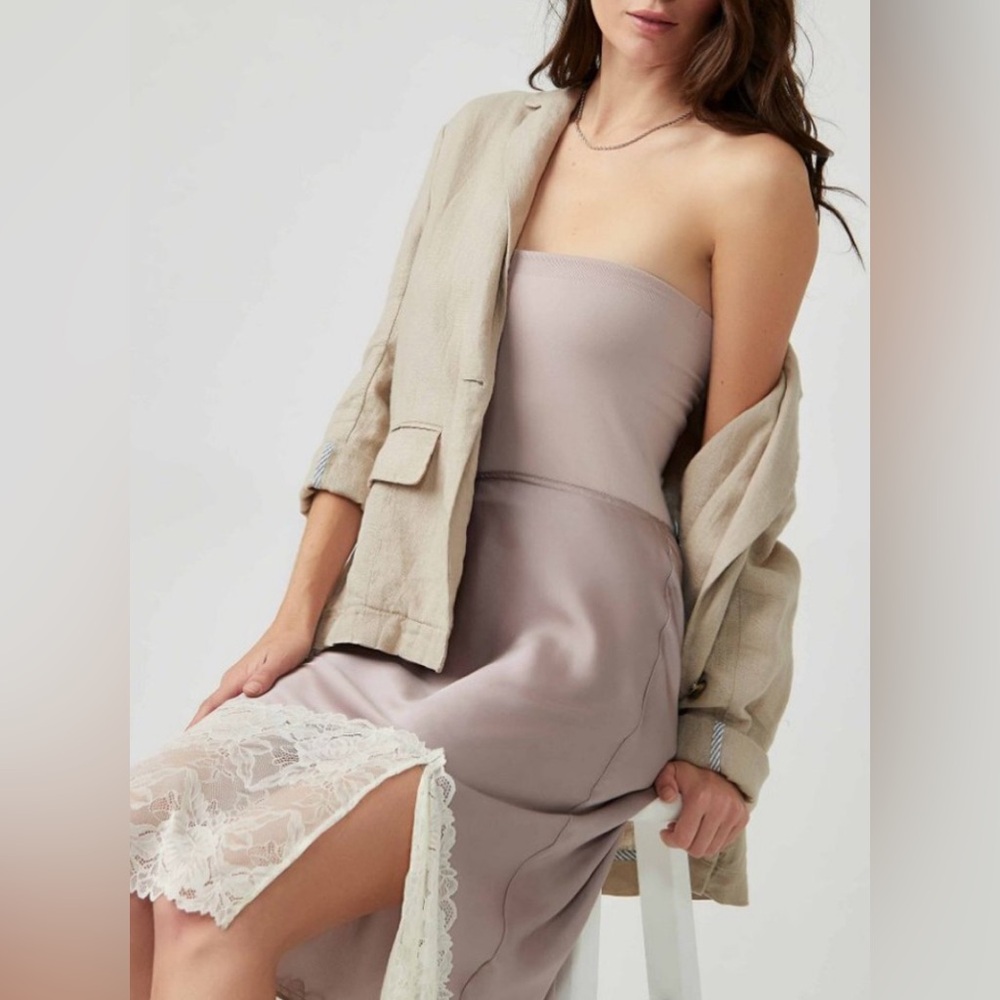 NWT Free People Tati Seamless Tube Bodysuit in Color: Etherea/Taupe Size: XS/S